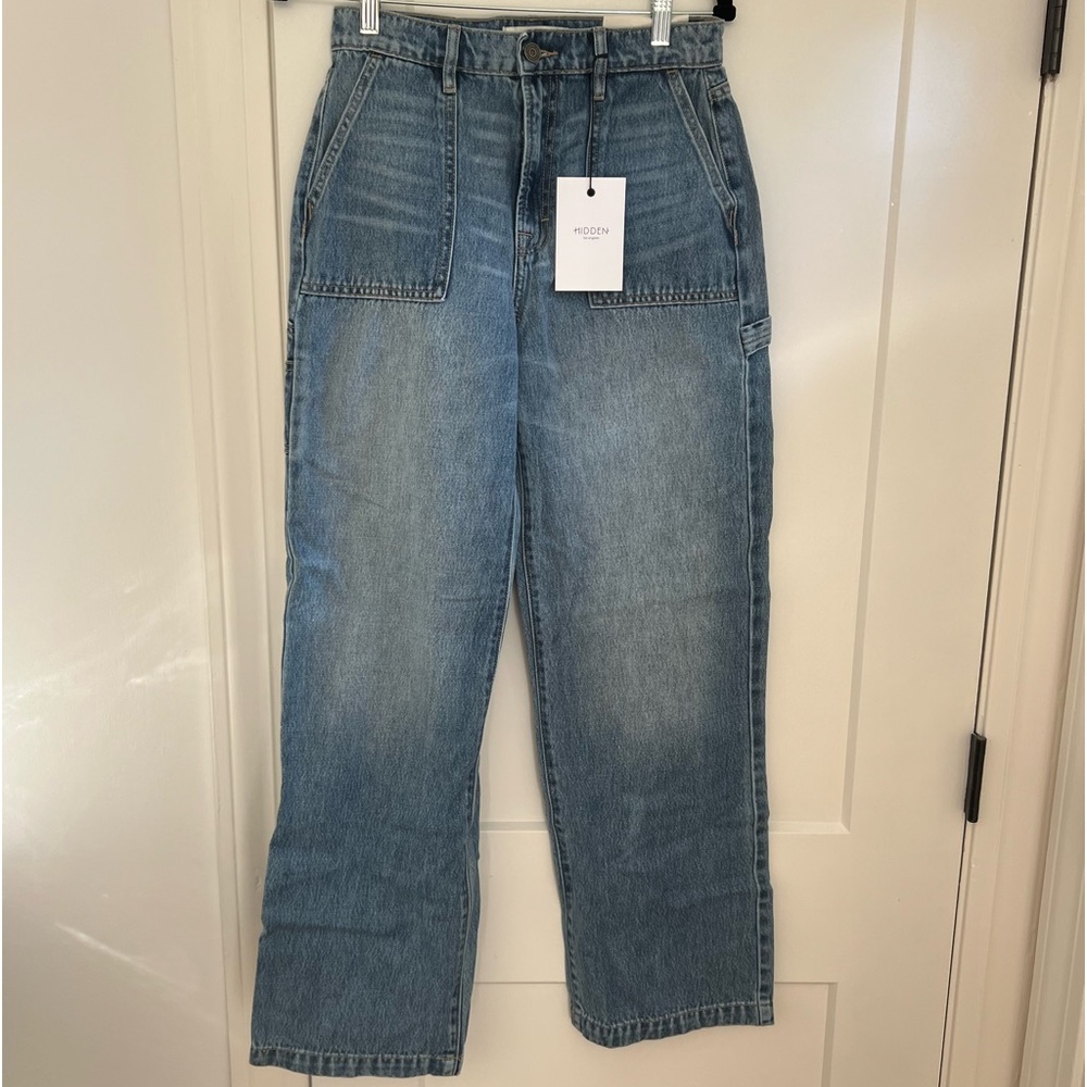 Medium wash dad jeans, purchased from Grey Bandit, unworn